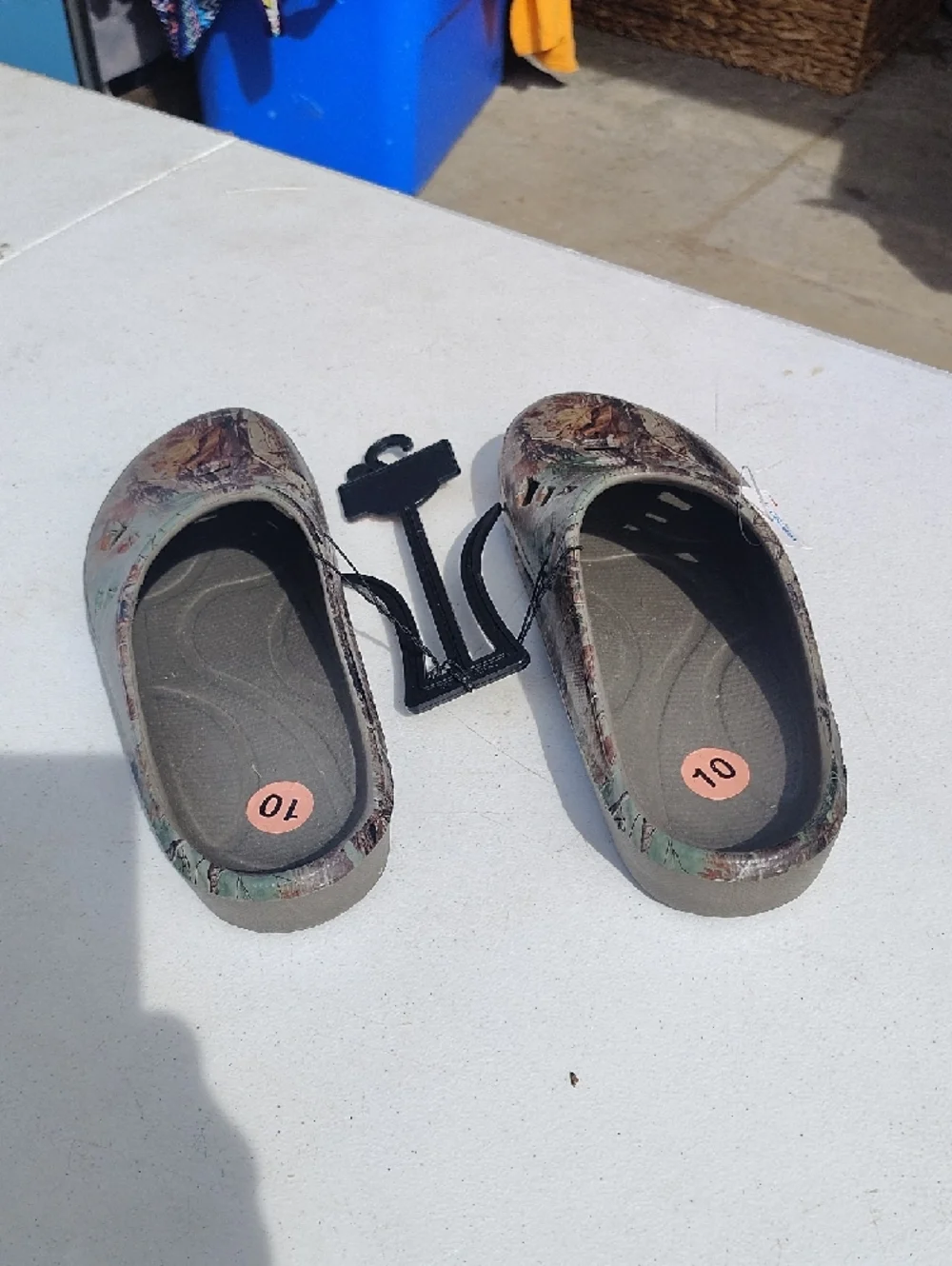 Unbranded Kids Clog Shoes in Camouflage Print -‎ Size 10 1